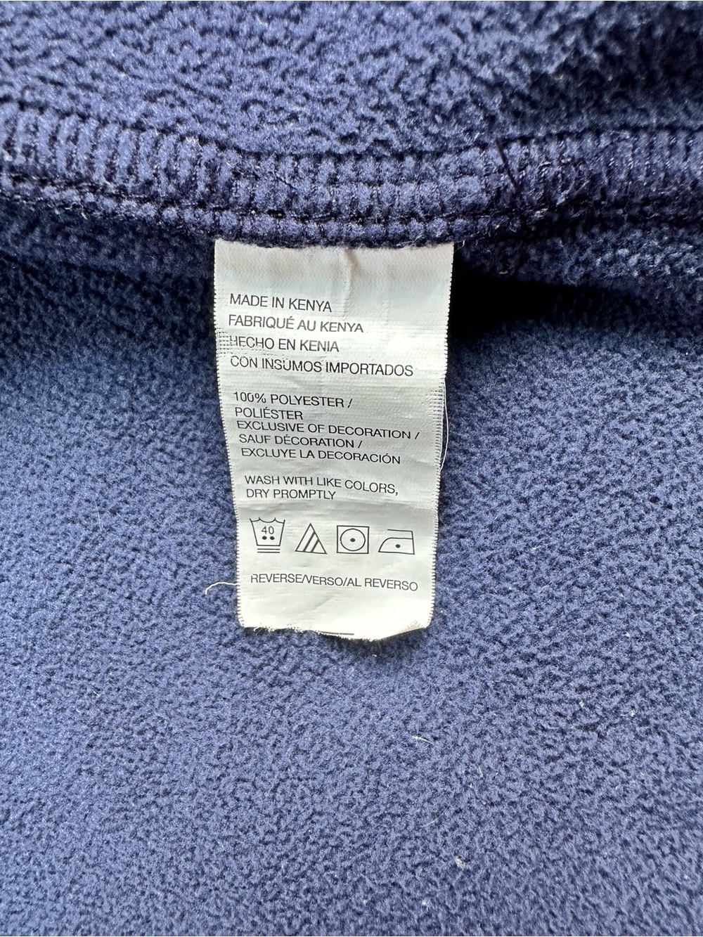 IZOD Advantage Performance Sweater Fleece Full Zip Jacket Gray Navy Men's M - Picture 10 of 13